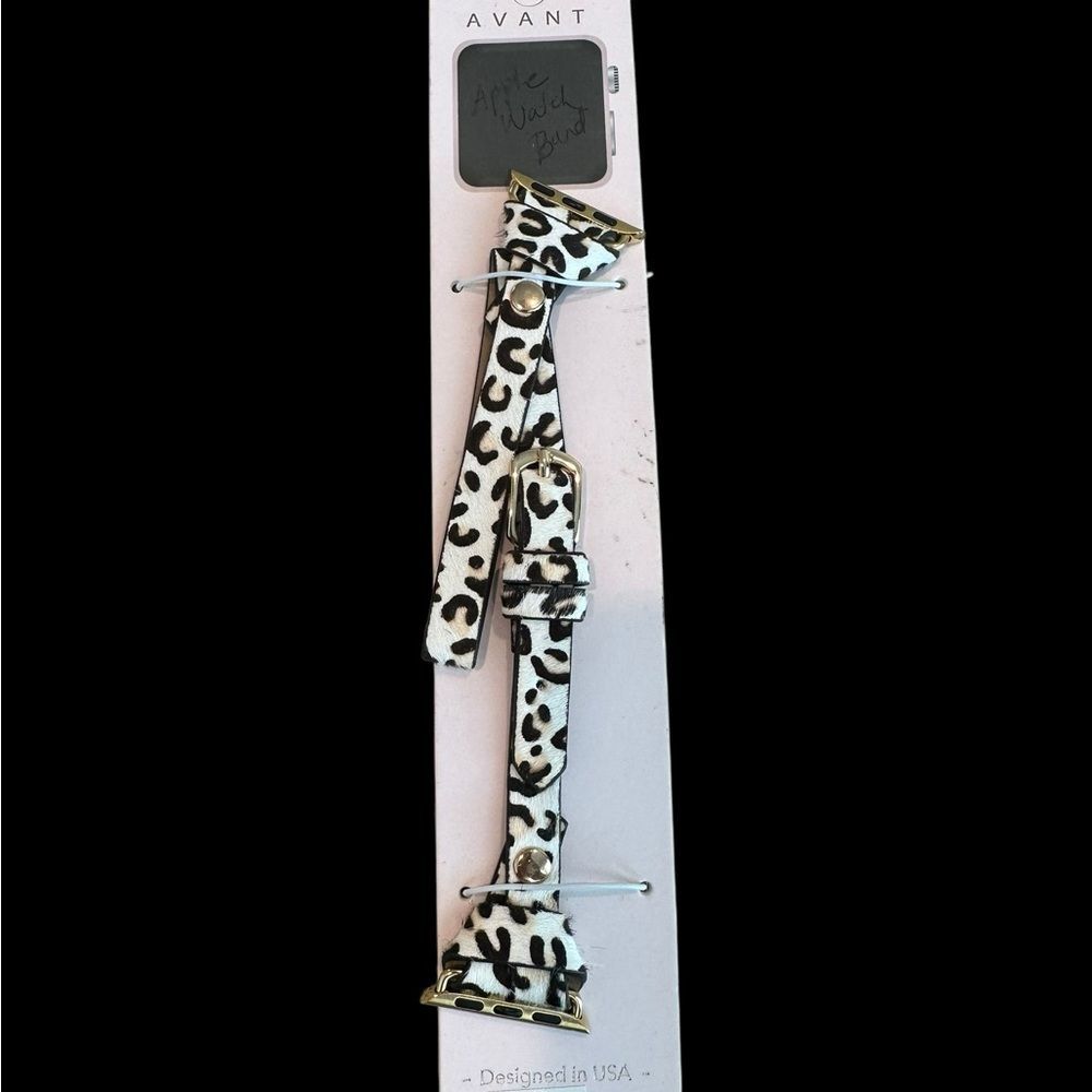 Avanti Black and White Animal Print Watch Band for IWatch‎